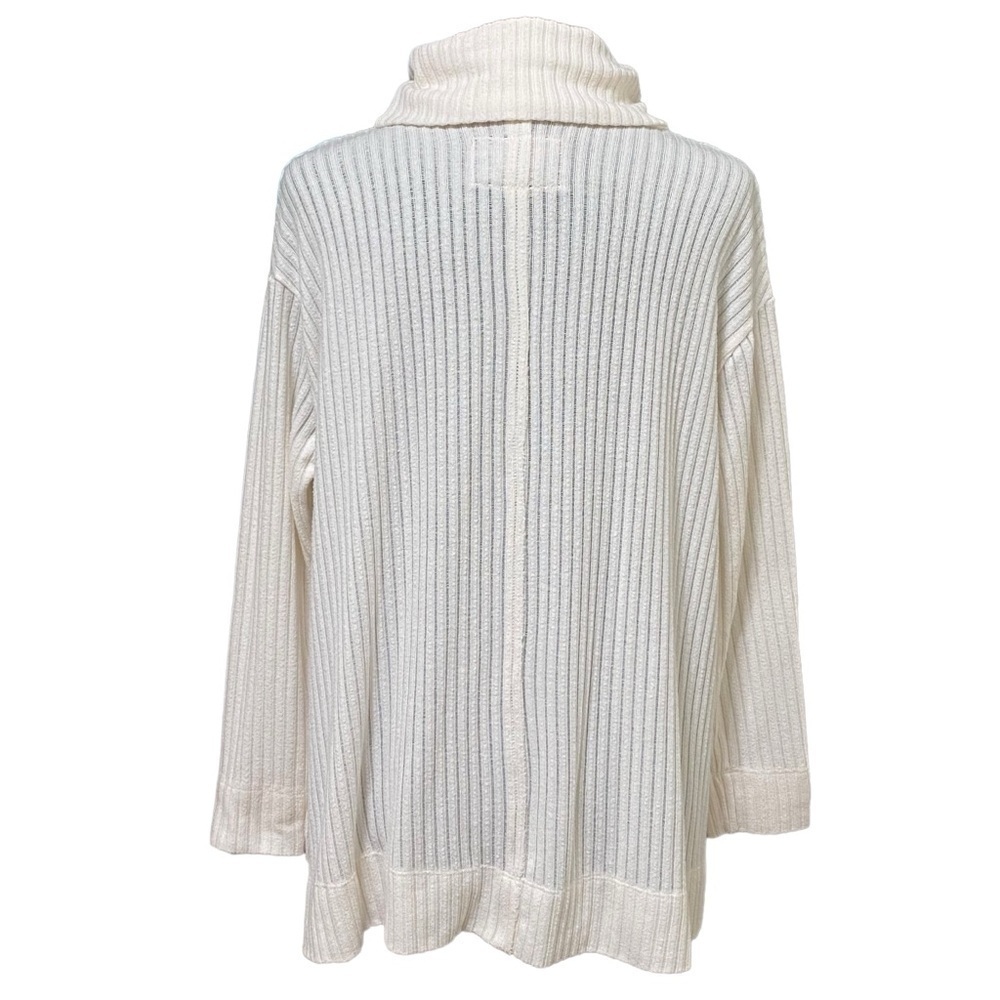 Maeve Anthropologie Vanna Sweater Size Small Cream Ribbed Cowl Neck Cozy Knit - Picture 5 of 9